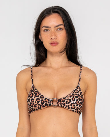 Lennie Leopard Bralette Bikini Top