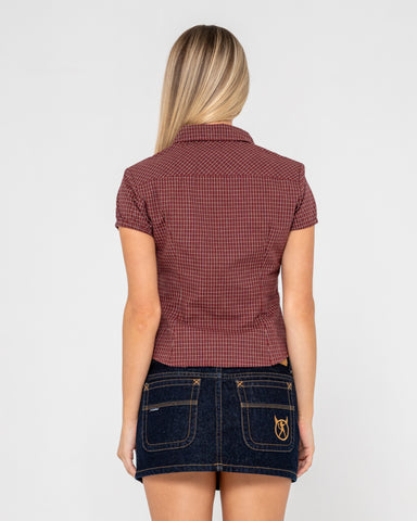 Missy May Check Shirt