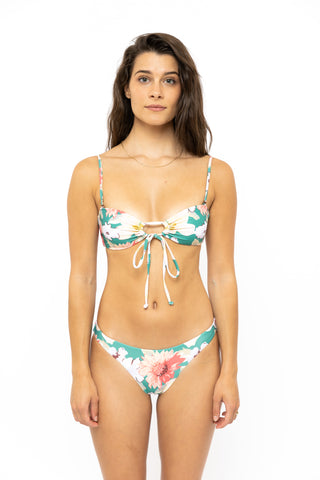 Honey Midi Bikini Pant Sea Foam Floral