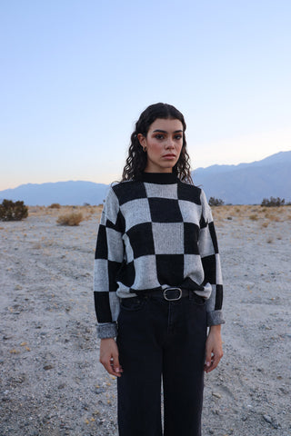 Cosmic Unisex Crew Sweater Black/White