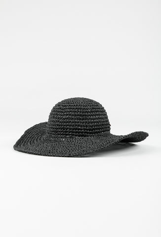 Romance Straw Hat - Black