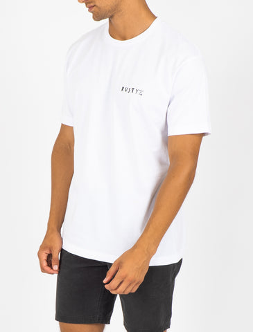 Surf For Fun Short Sleeve Tee - White