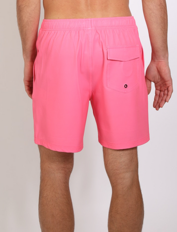 Amped 17" Elastic Boardshort Bright Pink