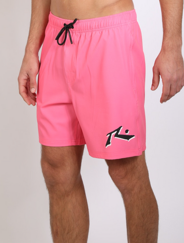 Amped 17" Elastic Boardshort Bright Pink