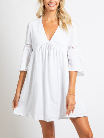 Celyn Beach Dress White