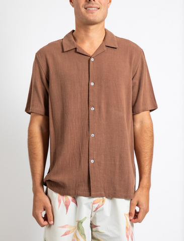 Rehash Short Sleeve Shirt - Brown
